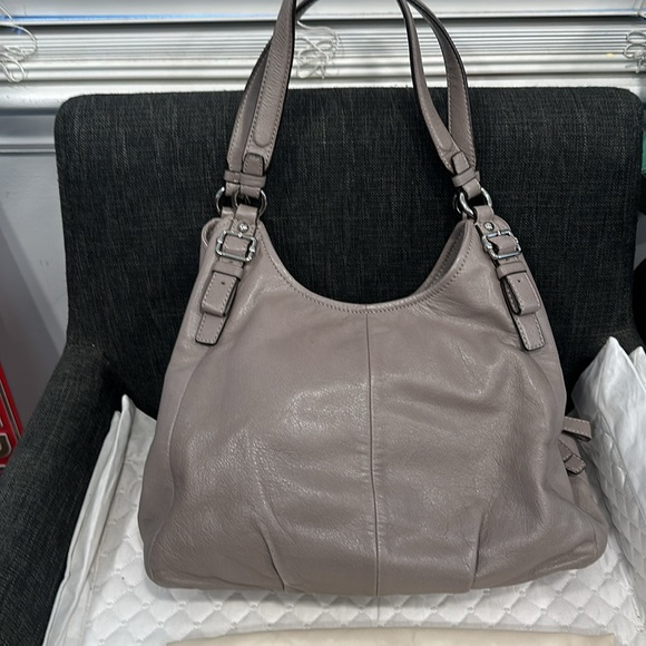Coach Madison Maggie Handbag Gray Leather #A 1275-16503 - Picture 4 of 11
